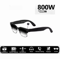 Smart Glasses 800W Ultra HD Camera - Front View with Features