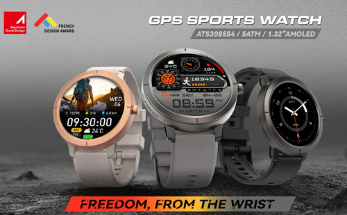 GPS Sports Watch - AMOLED 5ATM Freedom From The Wrist